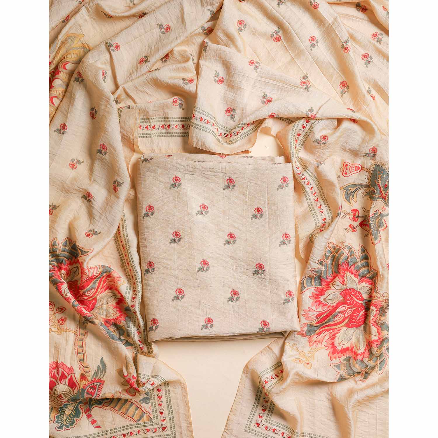 MOGRA CHANDERI 2 PIECE SET