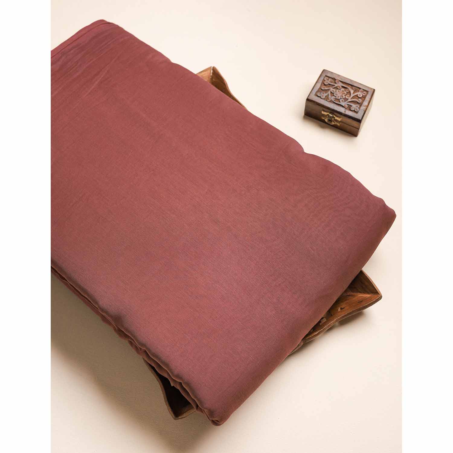 MUL CHANDERI PLAIN FABRIC