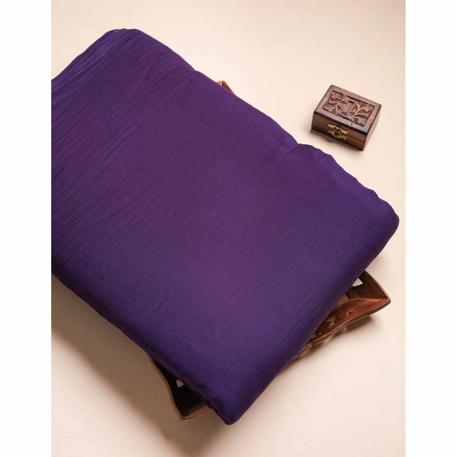 MUL CHANDERI PLAIN FABRIC