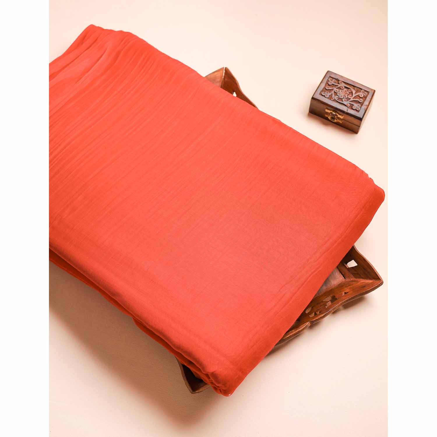 MUL CHANDERI PLAIN FABRIC