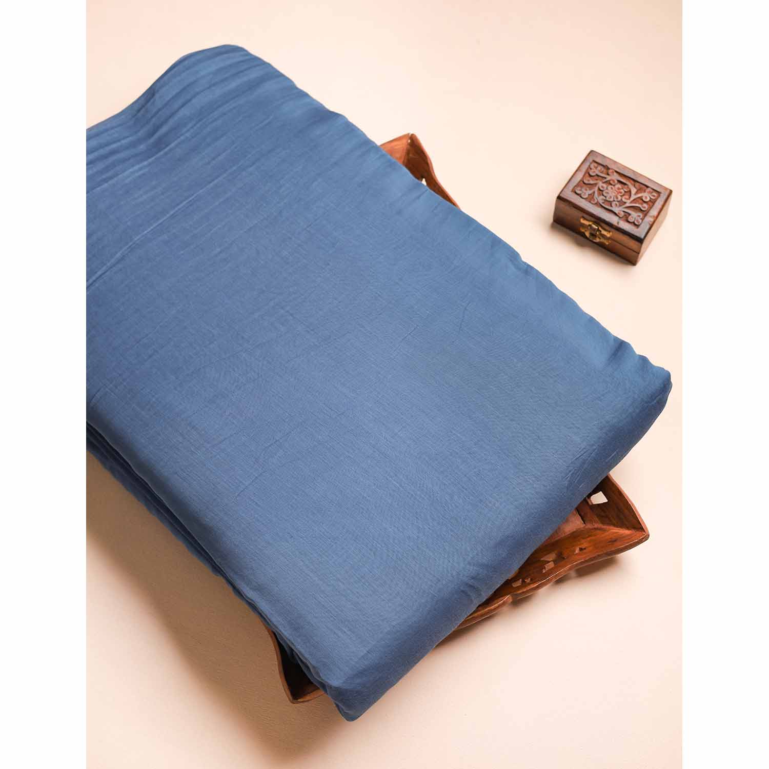 MUL CHANDERI PLAIN FABRIC