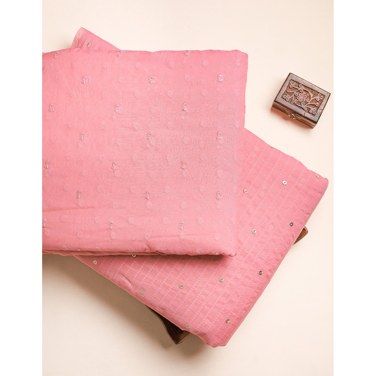 PURE COTTON JACQUARD EMBROIDERED FABRICS