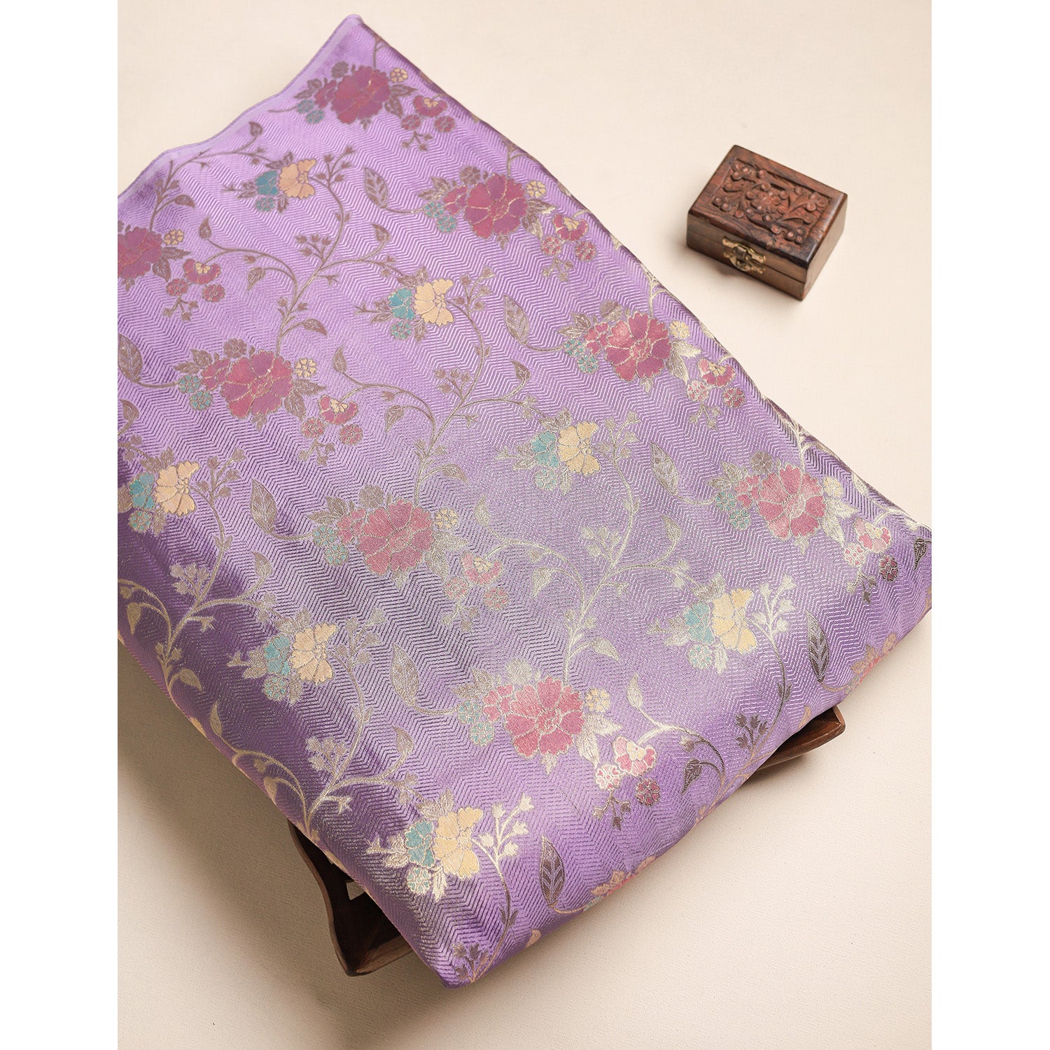 PURE SILK MULTI JACQUARD FABRIC