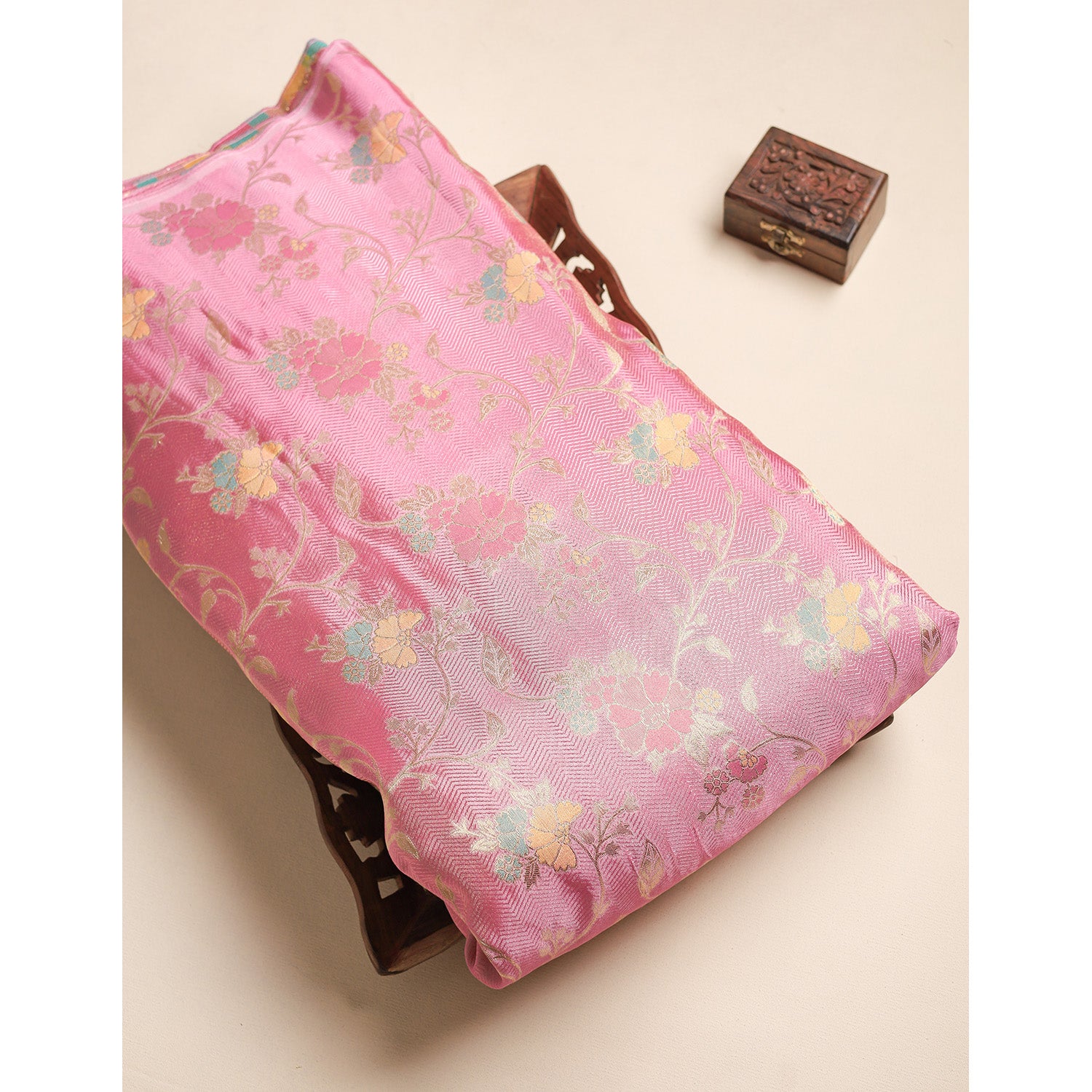 PURE SILK MULTI JACQUARD FABRIC