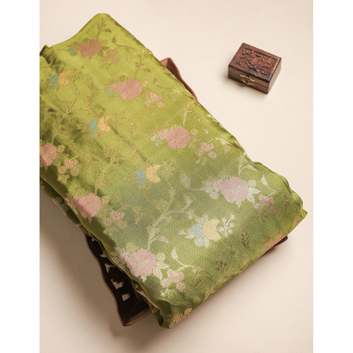 PURE SILK MULTI JACQUARD FABRIC