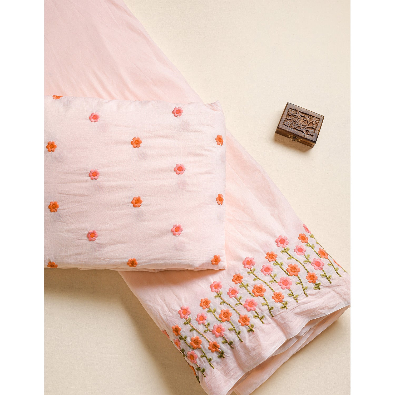 PURE COTTON EMBROIDERED FABRICS