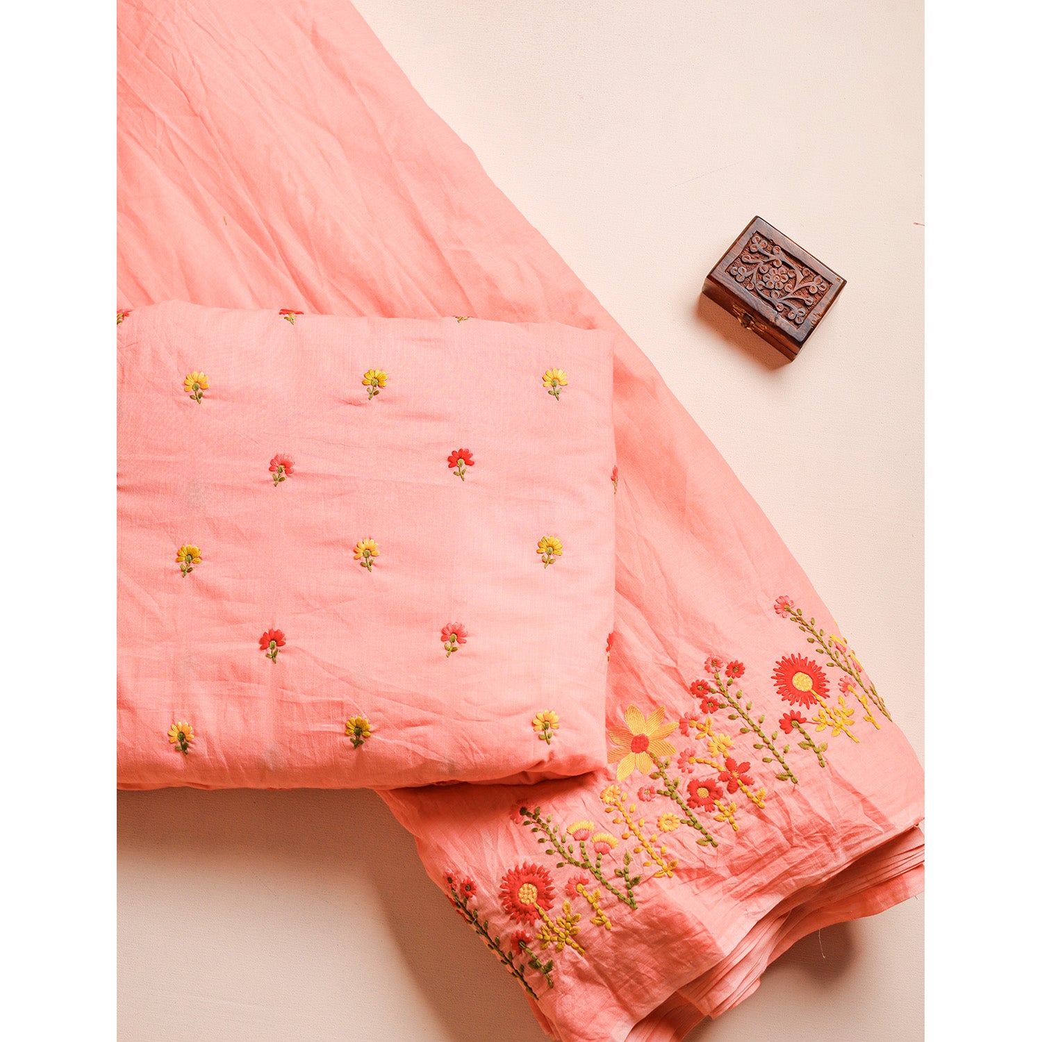 PURE COTTON EMBROIDERED FABRICS