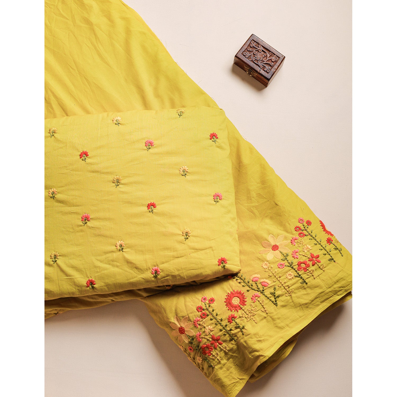 PURE COTTON EMBROIDERED FABRICS