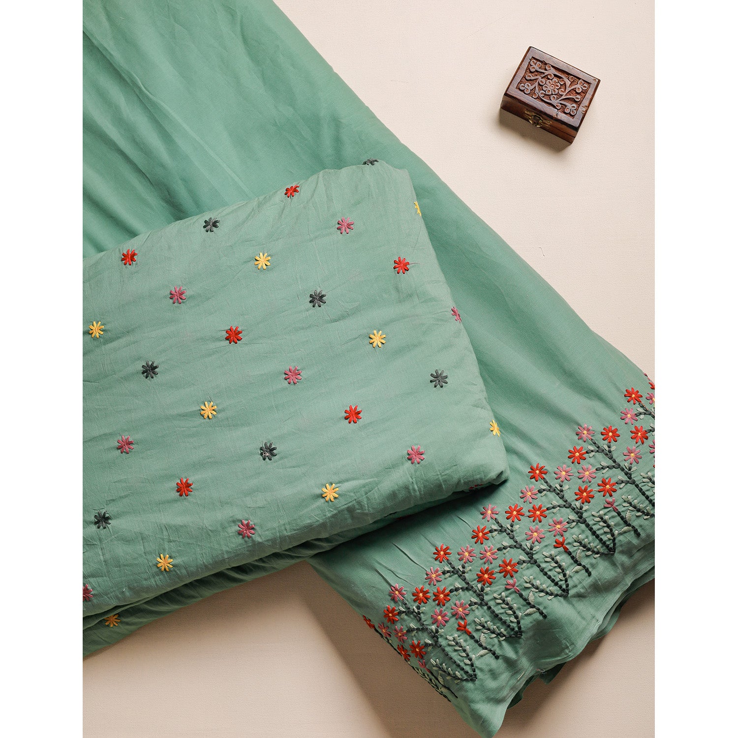 PURE COTTON EMBROIDERED FABRICS