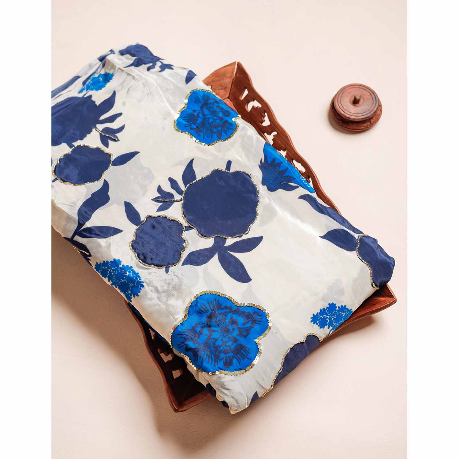 CREPE SILK HANDWORK FABRIC