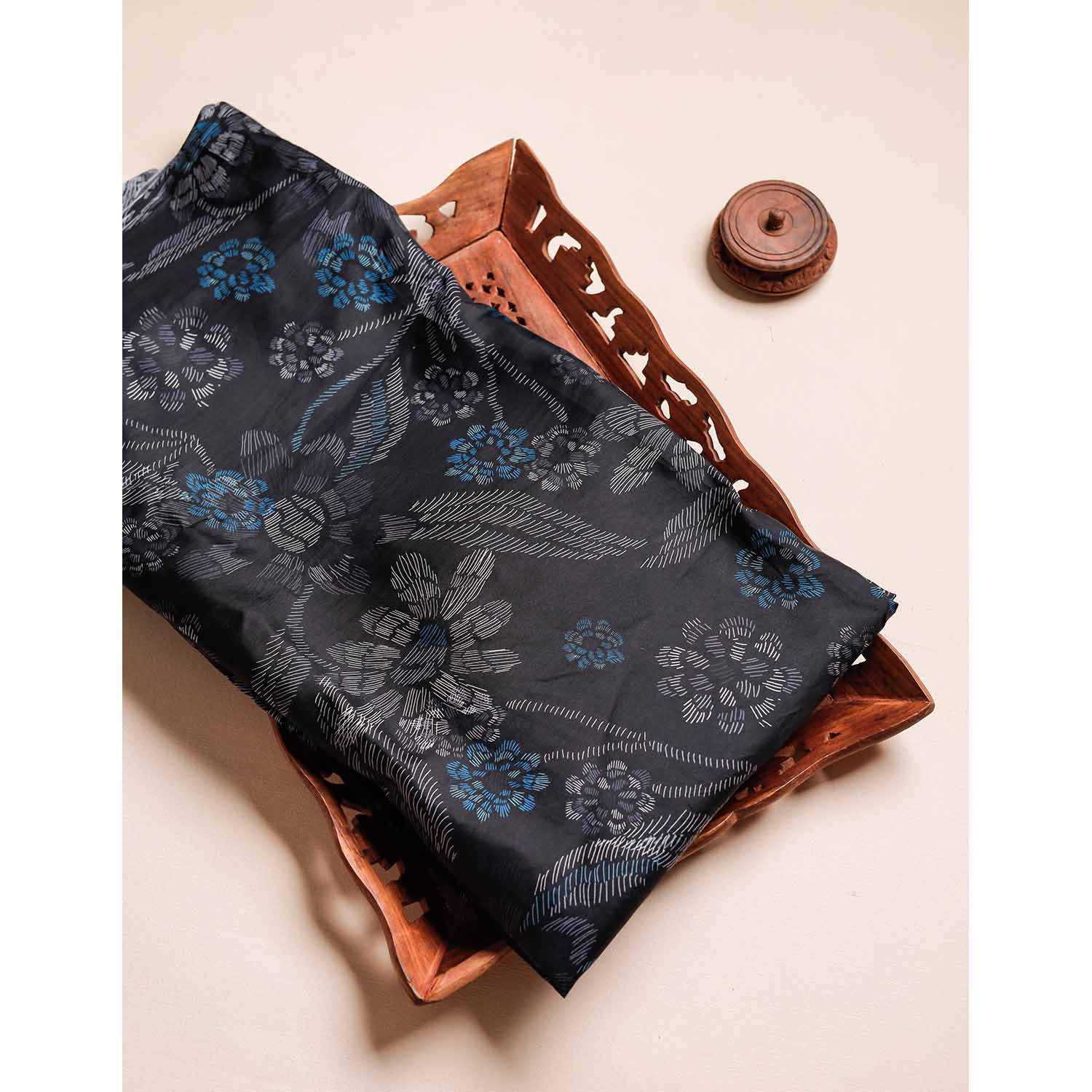 PURE MULBERRY SILK PRINTED FABRIC