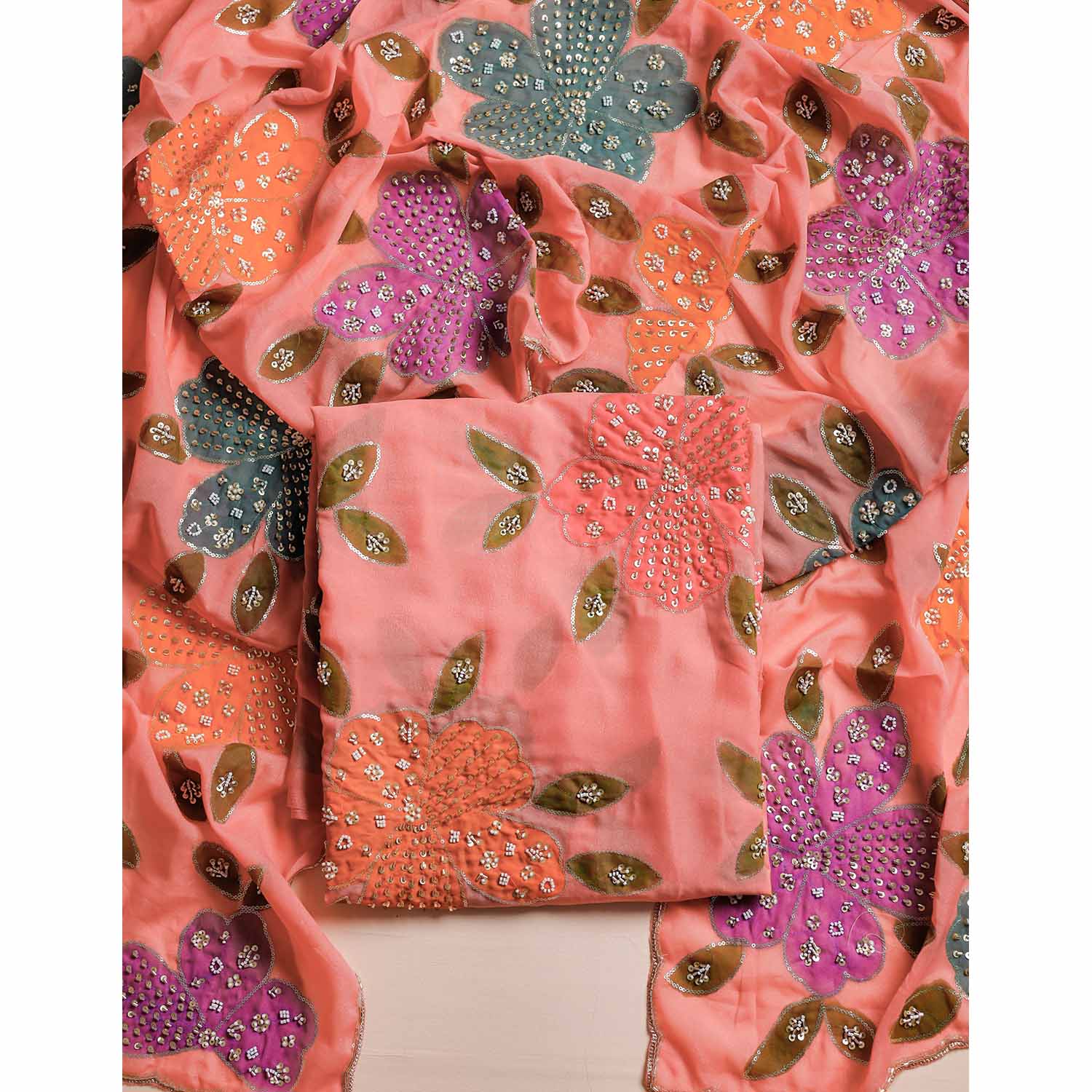 SILK EMBROIDERED 2 PIECE SET