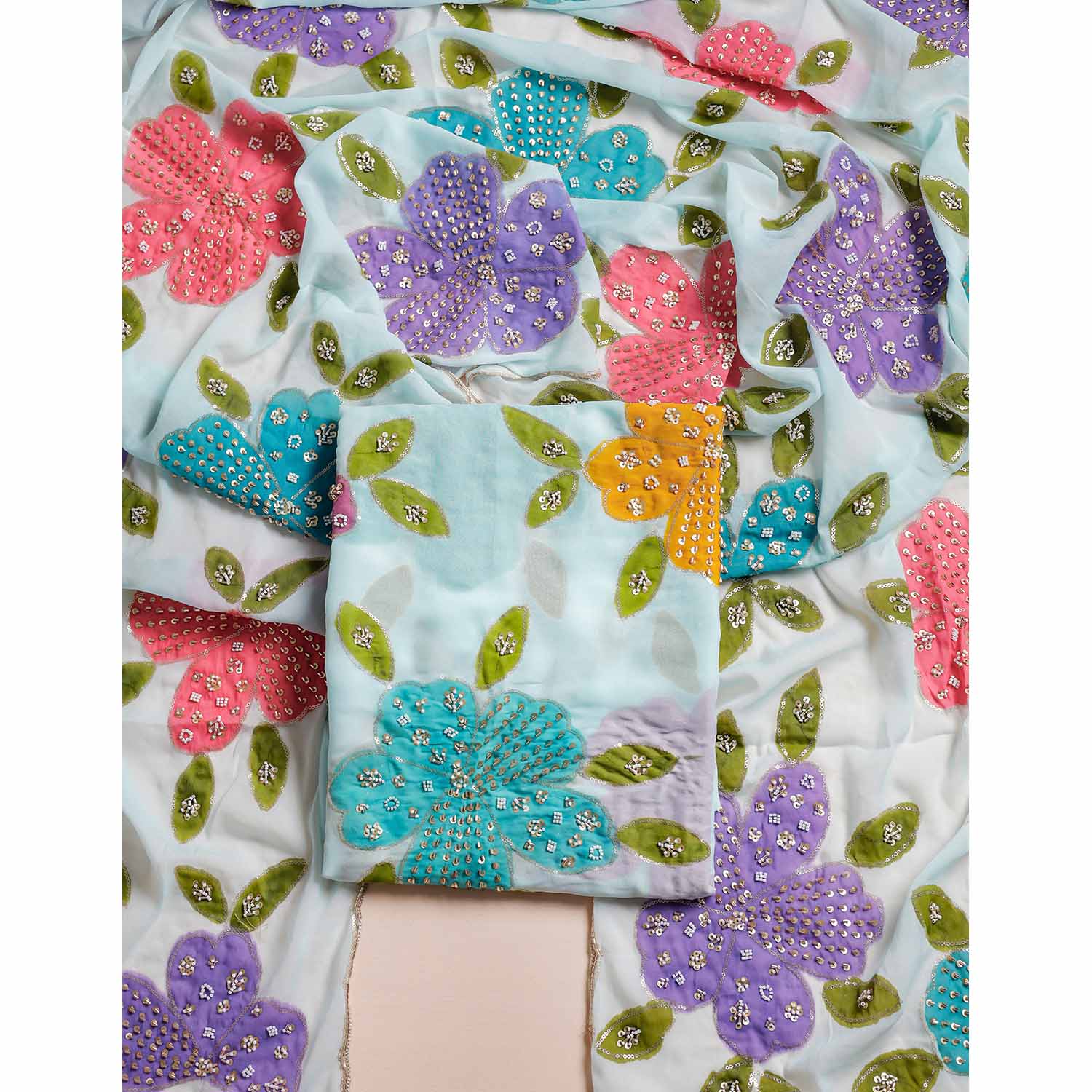 SILK EMBROIDERED 2 PIECE SET