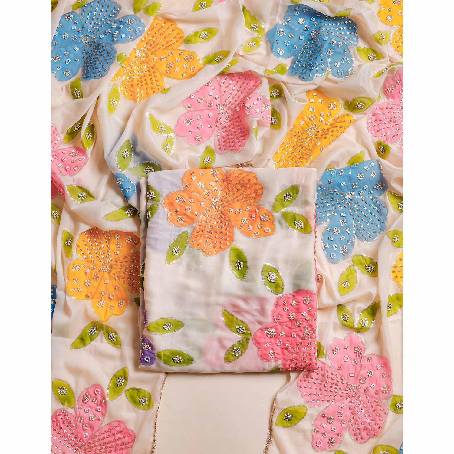 SILK EMBROIDERED 2 PIECE SET