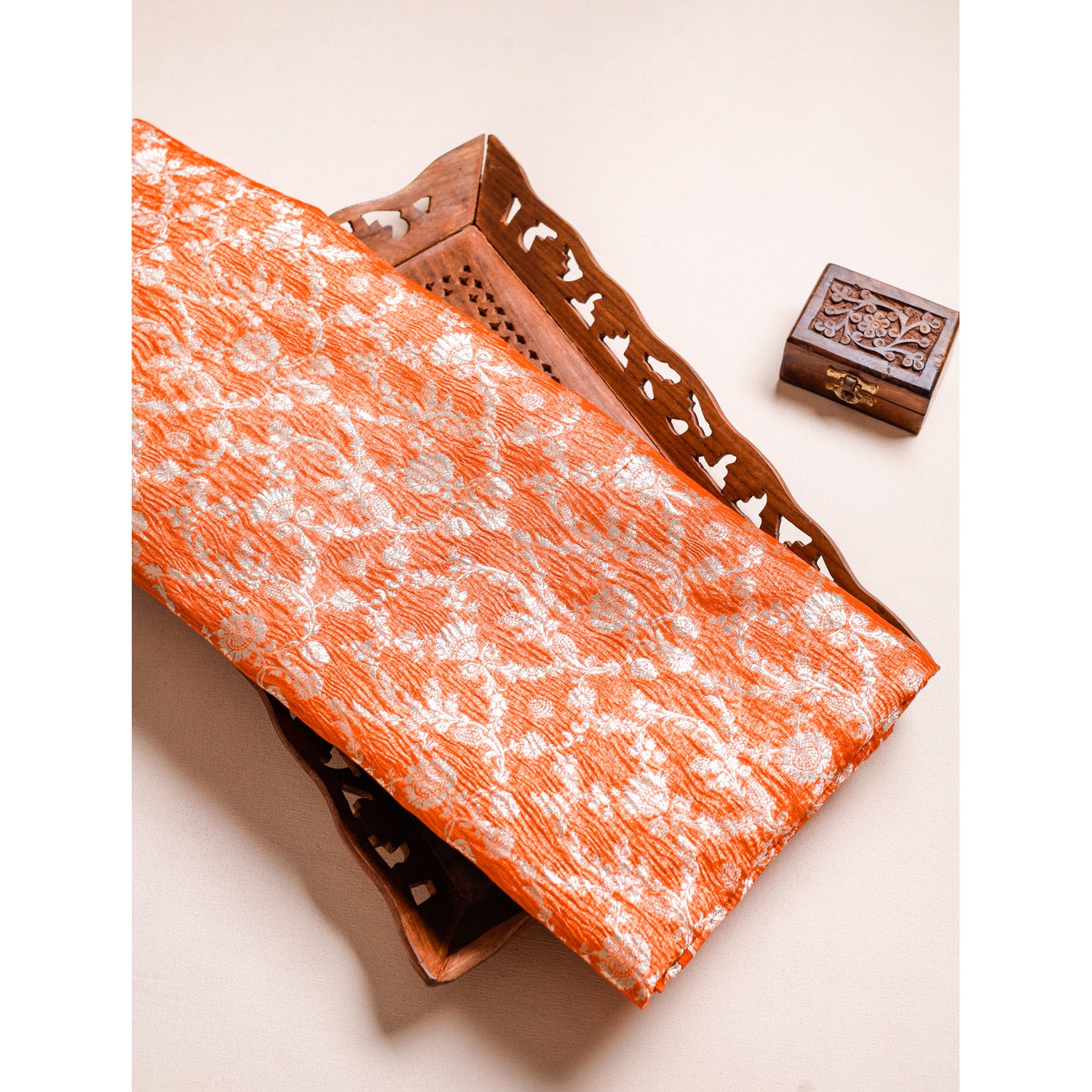 PURE BANARASI TISSUE SILK FABRIC