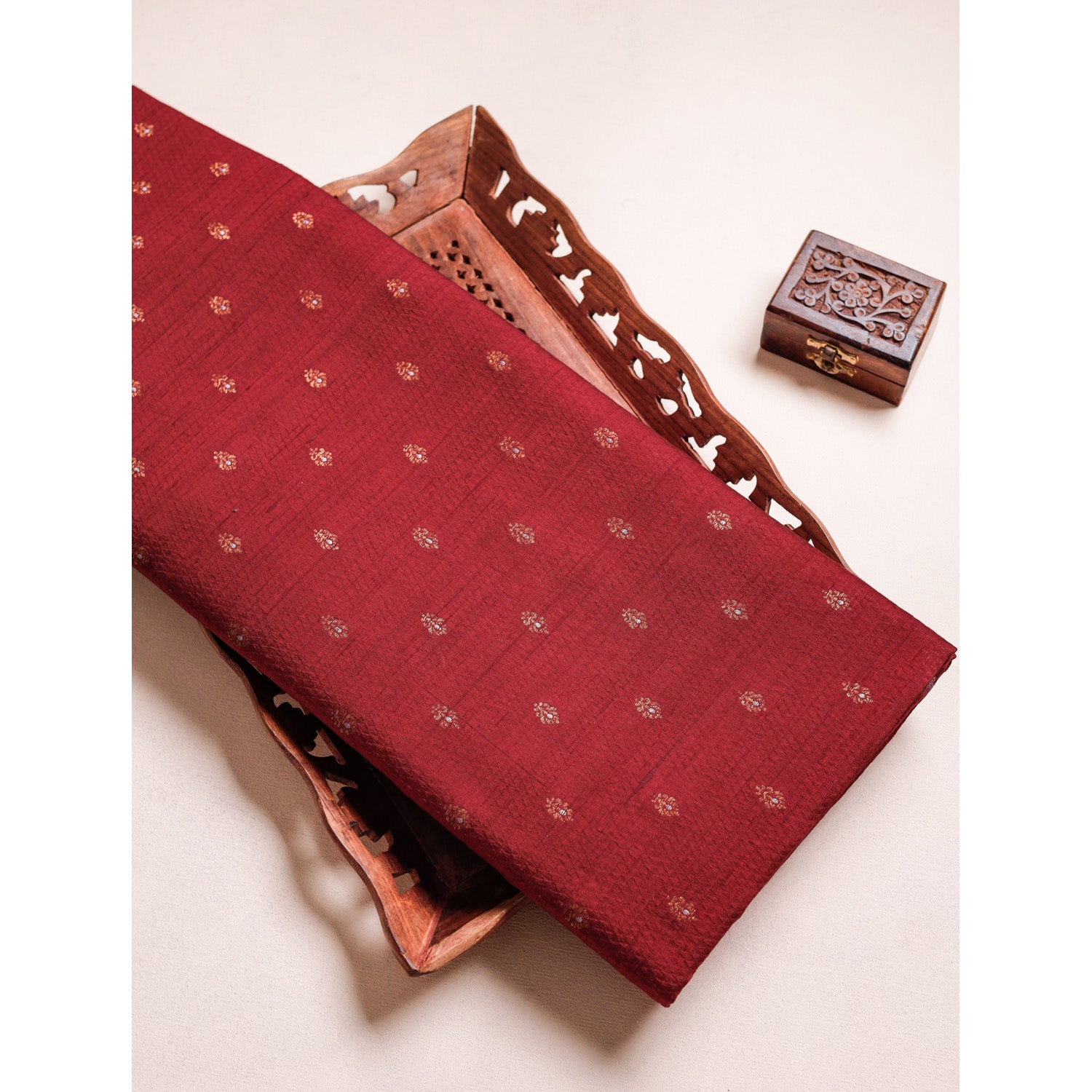 PURE HANDLOOM RAW SILK FABRIC