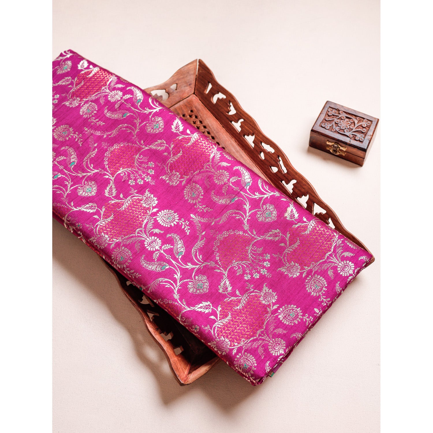 PURE HANDLOOM RAW SILK FABRIC