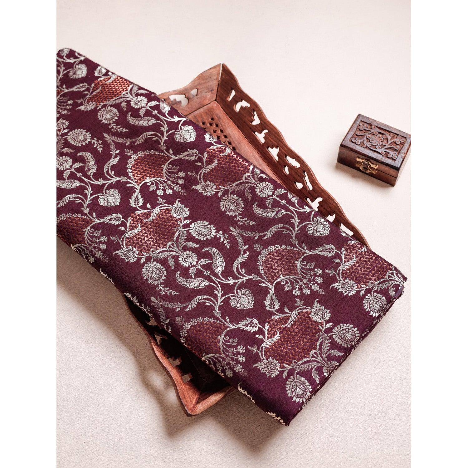 PURE HANDLOOM RAW SILK FABRIC