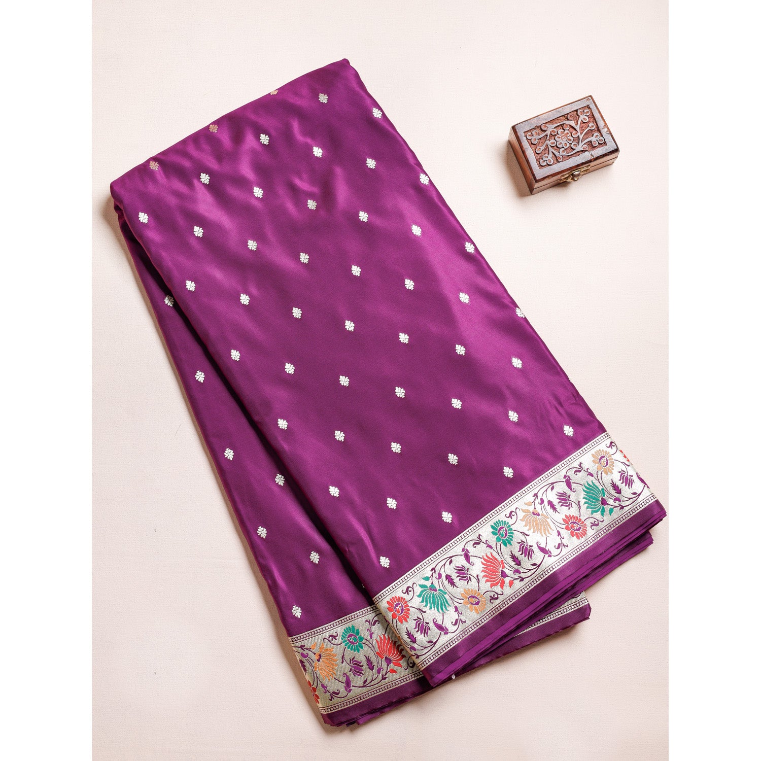 BANARASI GAJJI SILK PAITHANI BORDER FABRIC