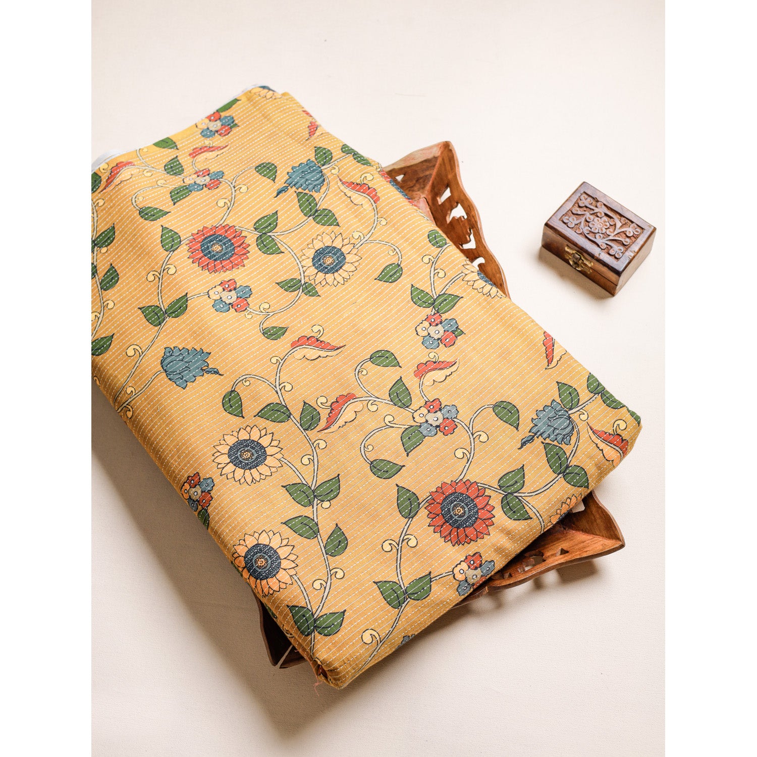 COTTON KANTHA PRINTED FABRIC