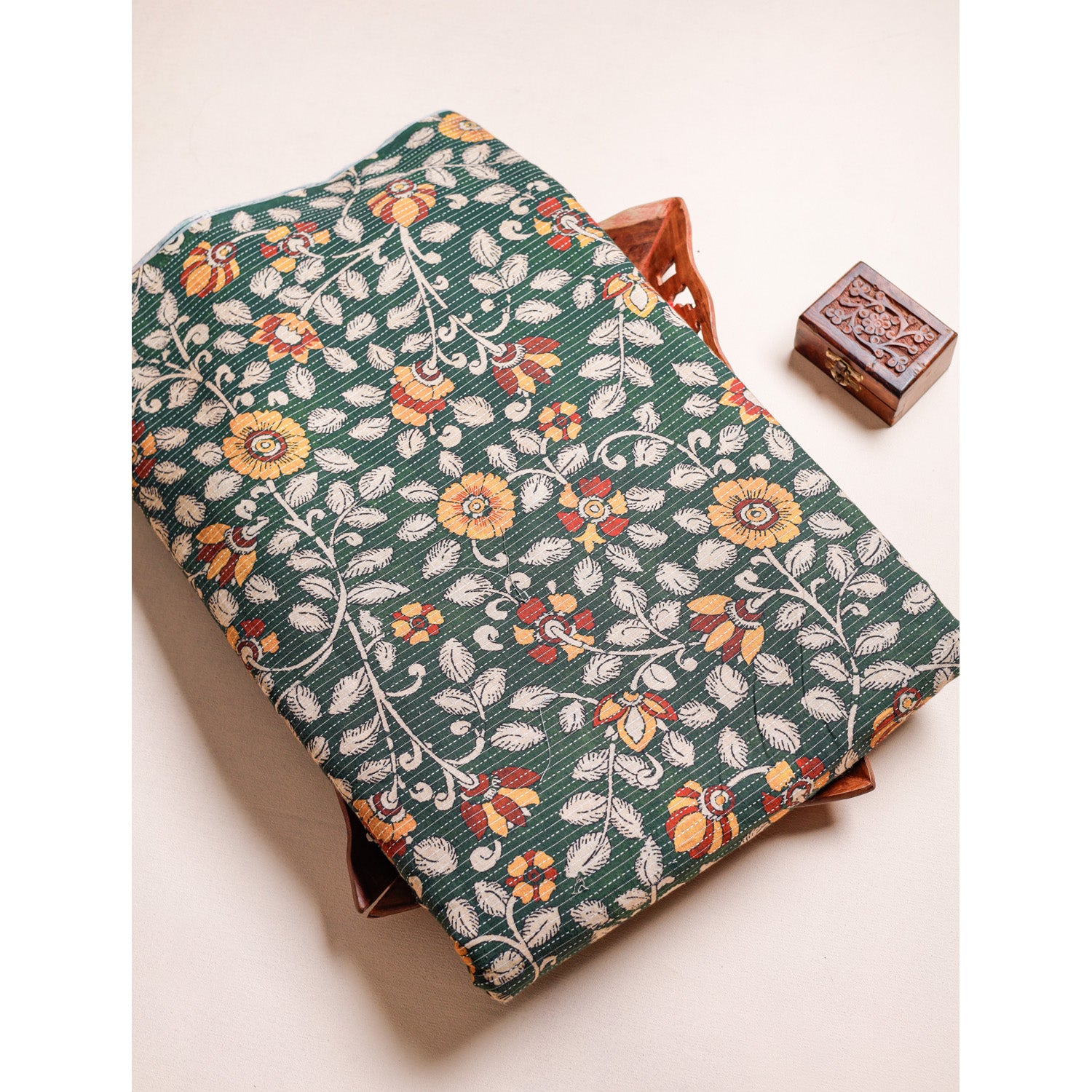 COTTON KANTHA PRINTED FABRIC