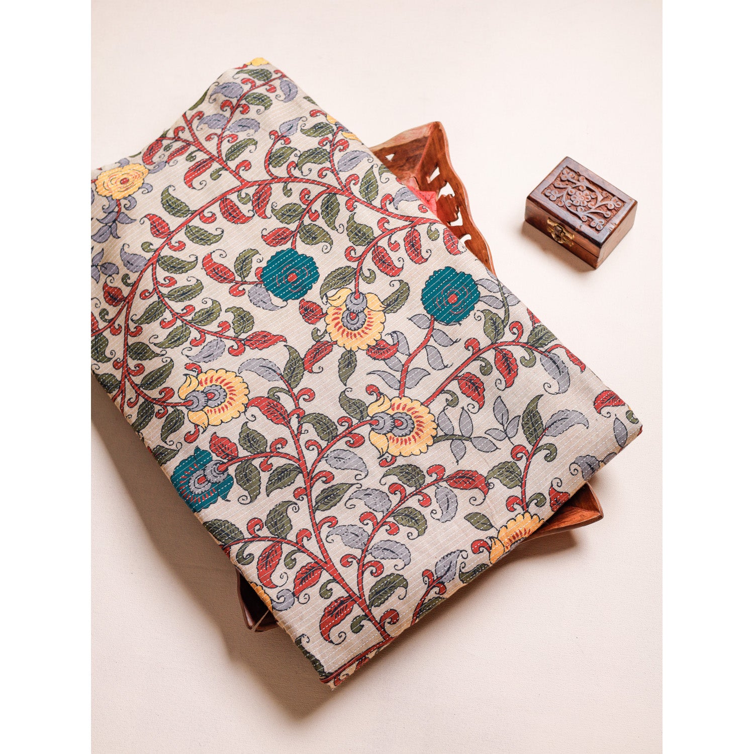 COTTON KANTHA PRINTED FABRIC