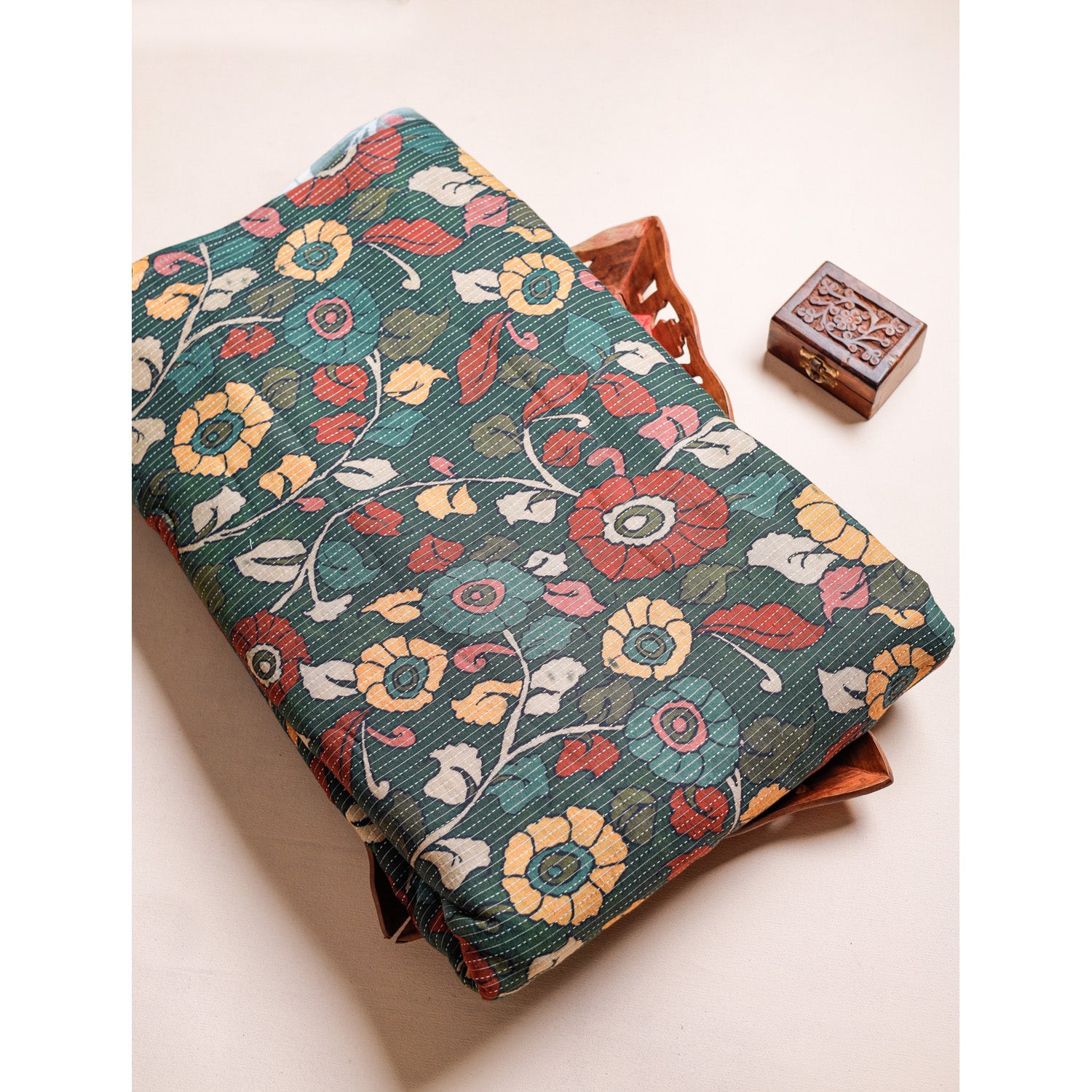 COTTON KANTHA PRINTED FABRIC