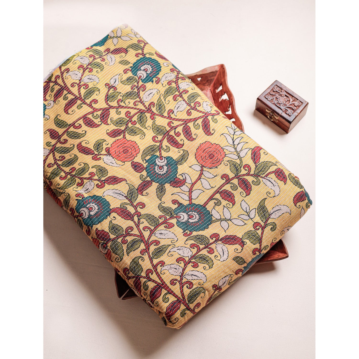 COTTON KANTHA PRINTED FABRIC