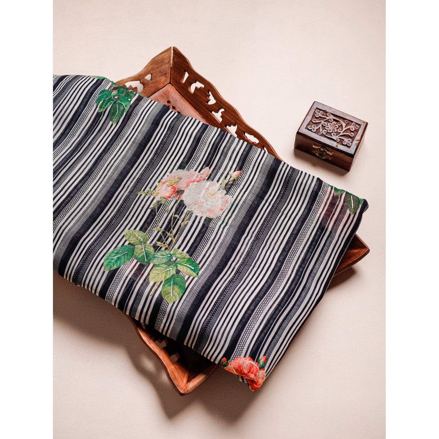 PURE VISCOSE GEORGETTE PRINTED FABRIC