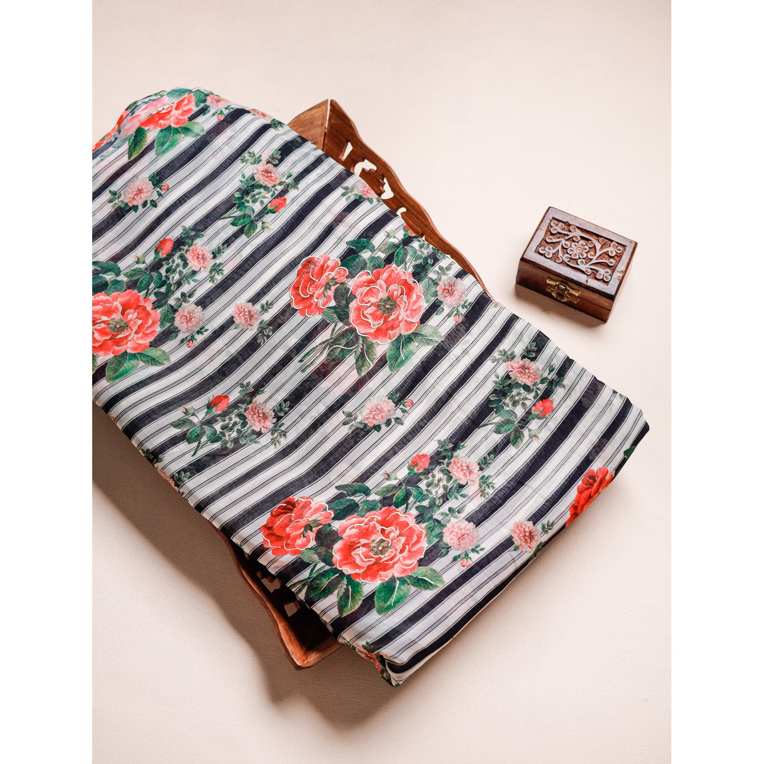 PURE VISCOSE GEORGETTE PRINTED FABRIC