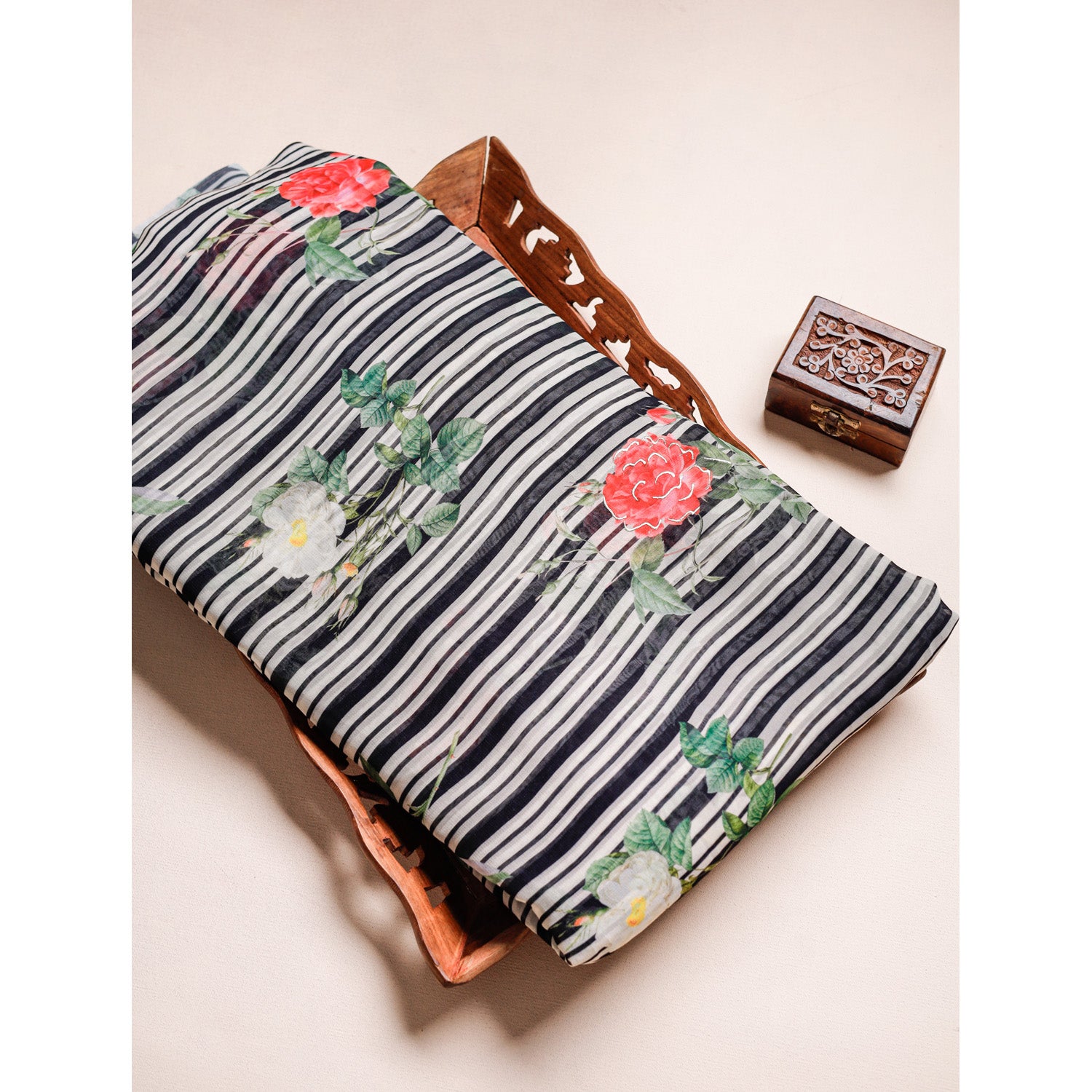 PURE VISCOSE GEORGETTE PRINTED FABRIC