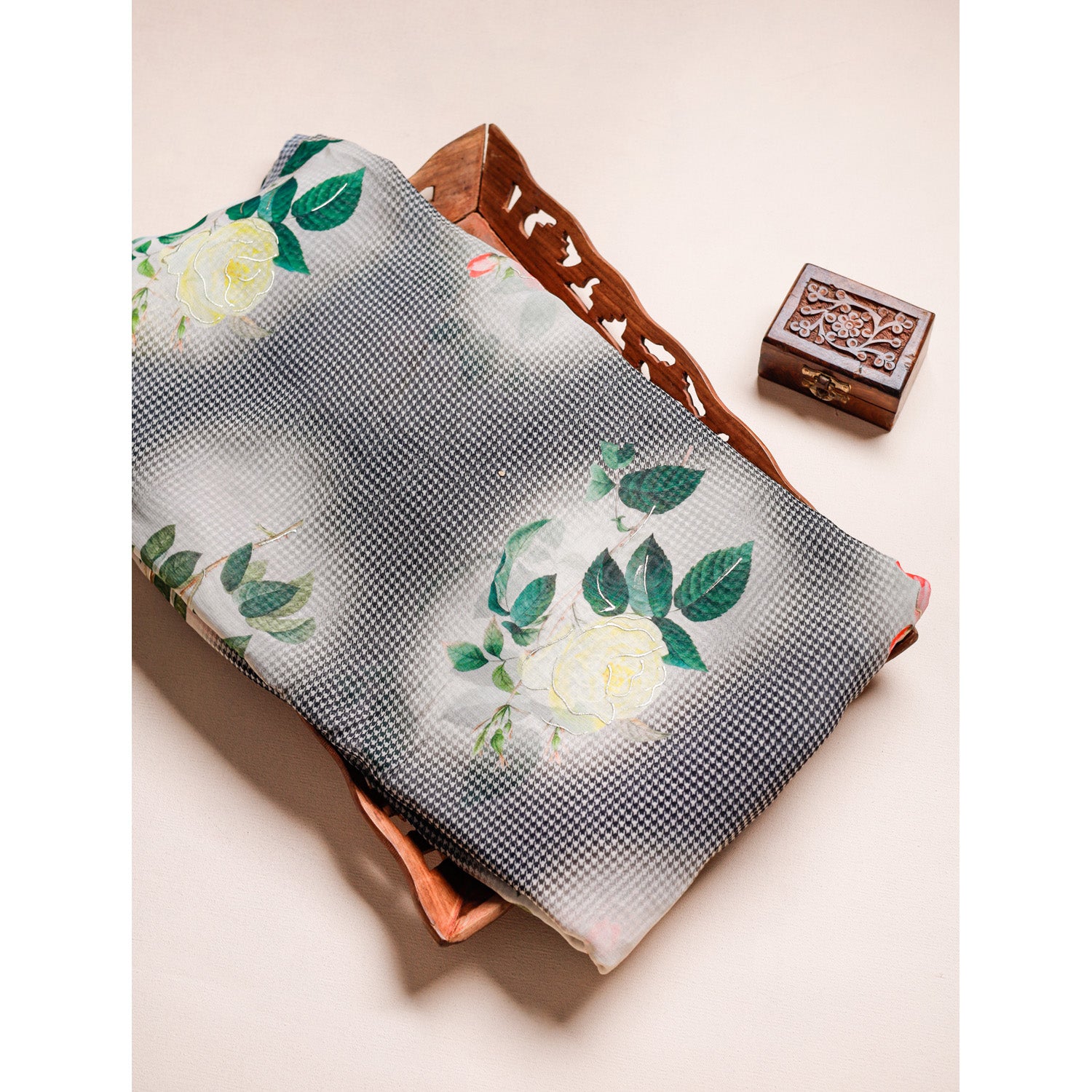 PURE VISCOSE GEORGETTE PRINTED FABRIC