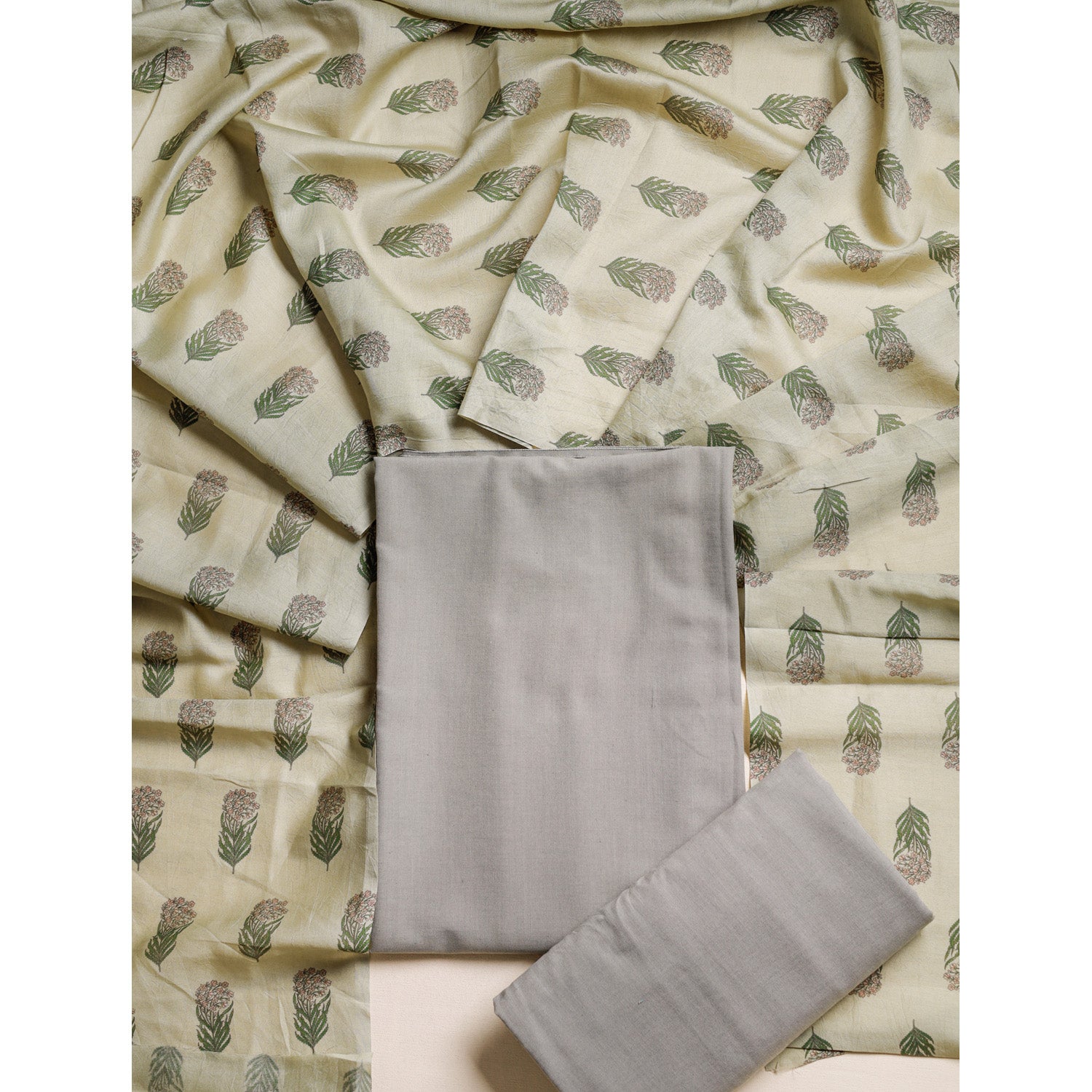 COTTON 3 PIECE SUIT SET