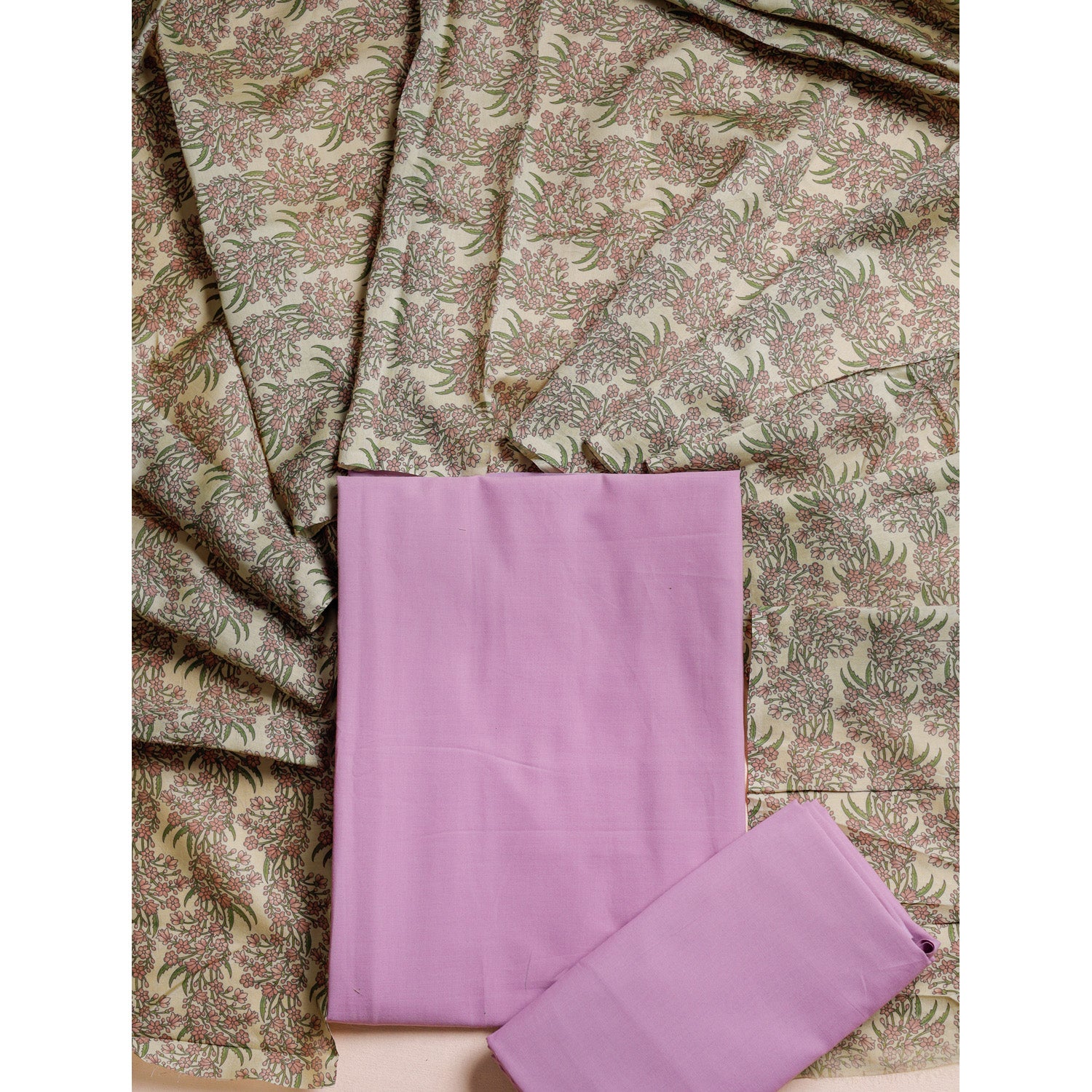 COTTON 3 PIECE SUIT SET