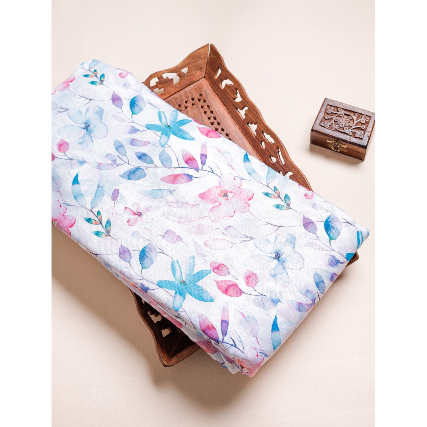 COTTON LINEN PRINTED FABRIC