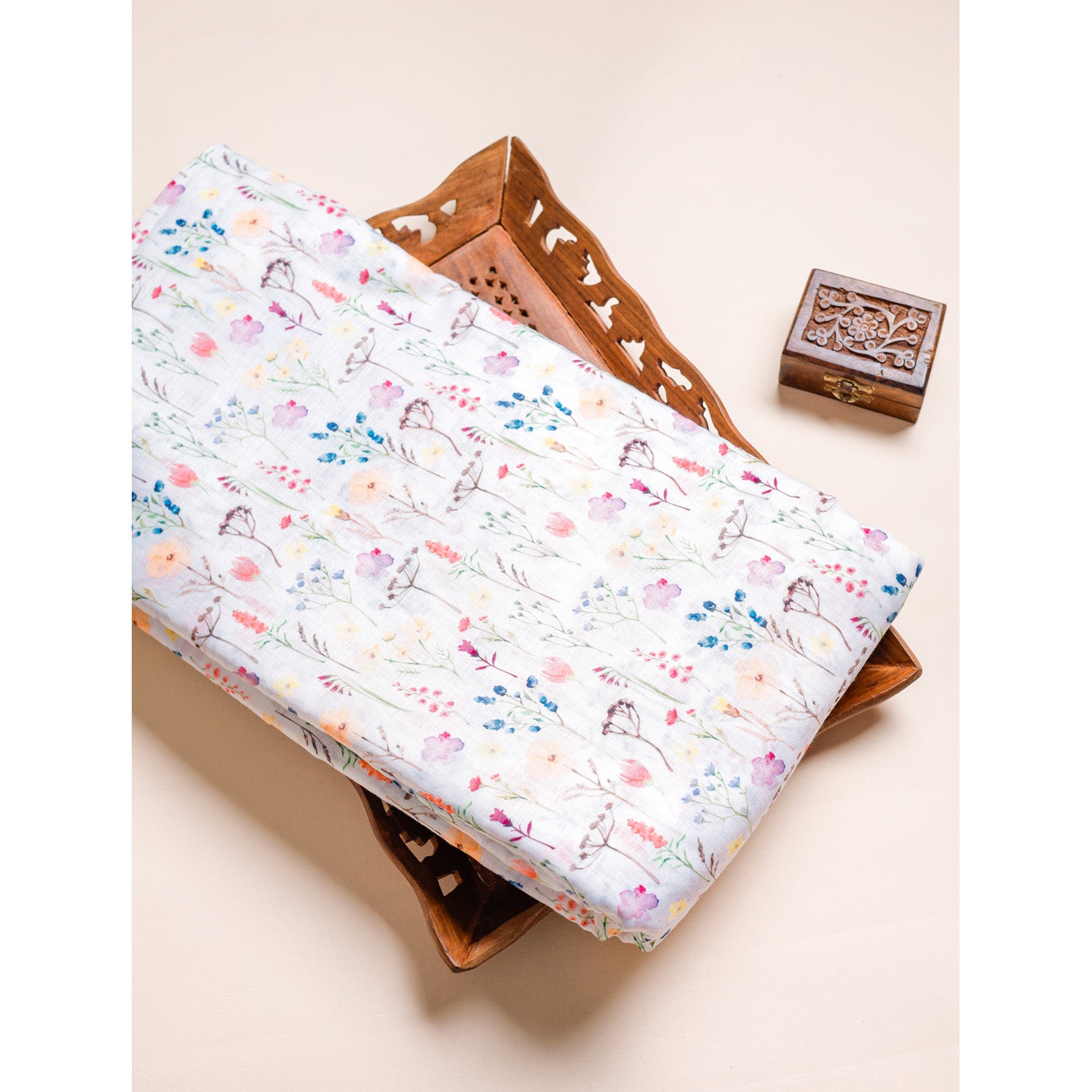 COTTON LINEN PRINTED FABRIC