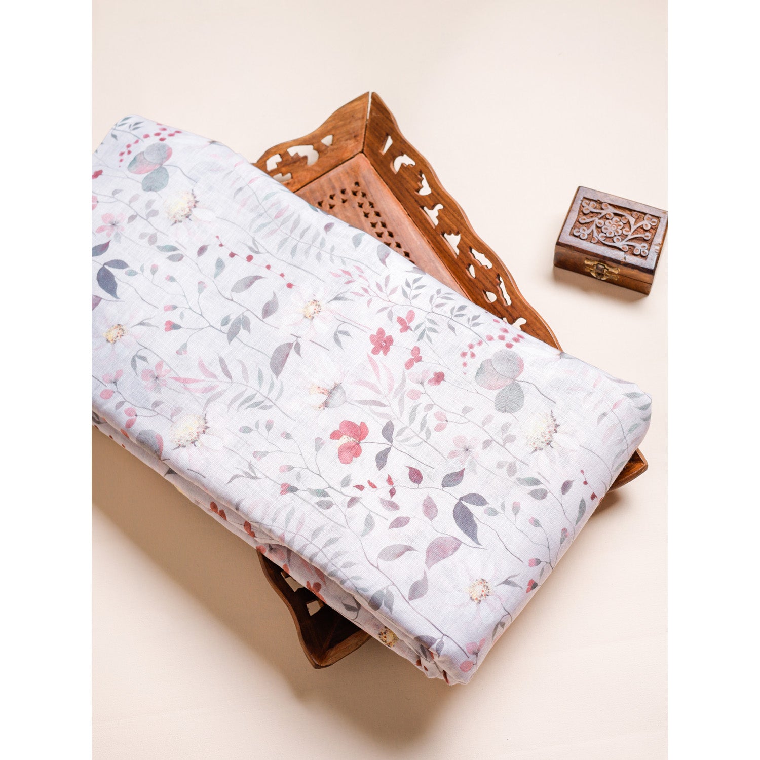 COTTON LINEN PRINTED FABRIC