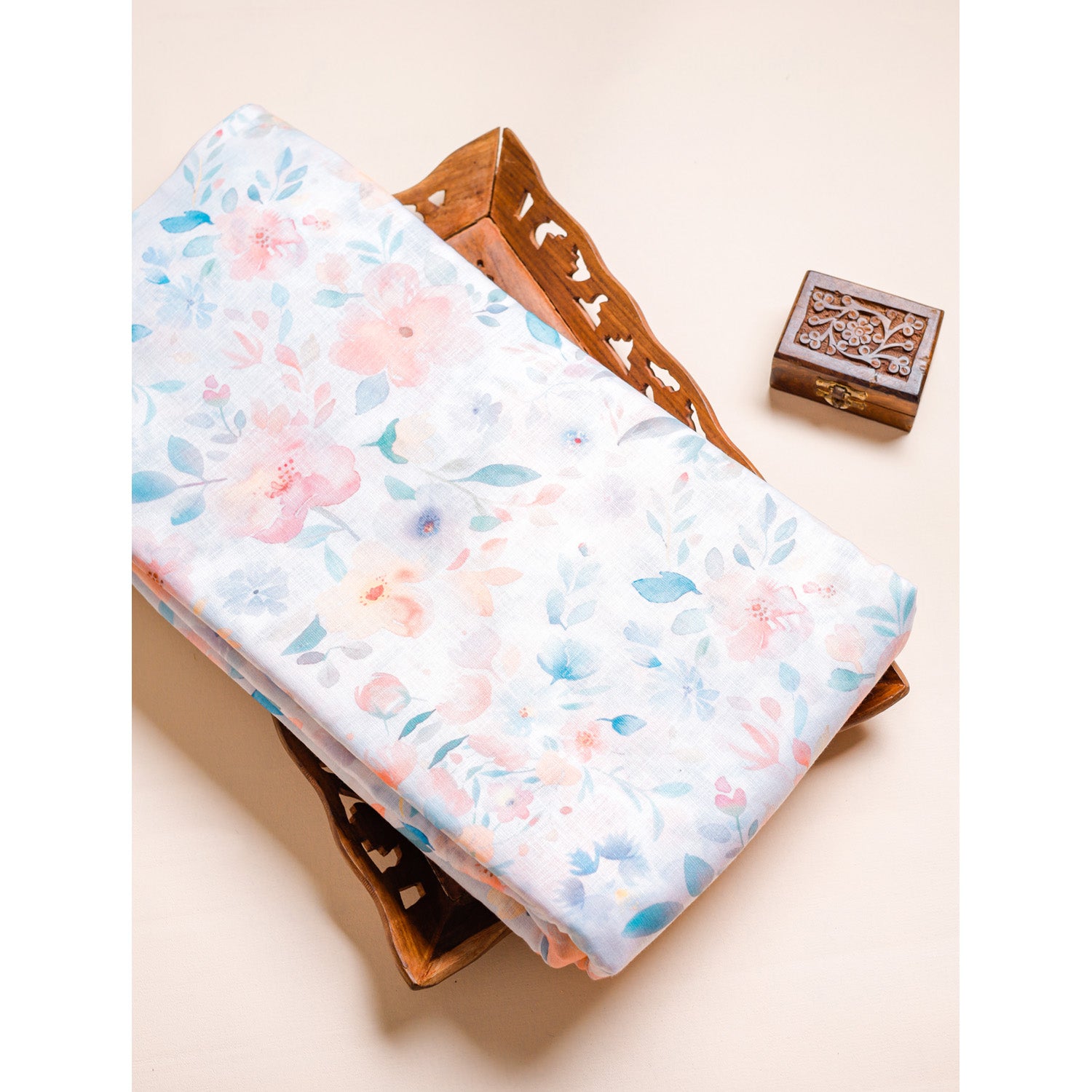 COTTON LINEN PRINTED FABRIC