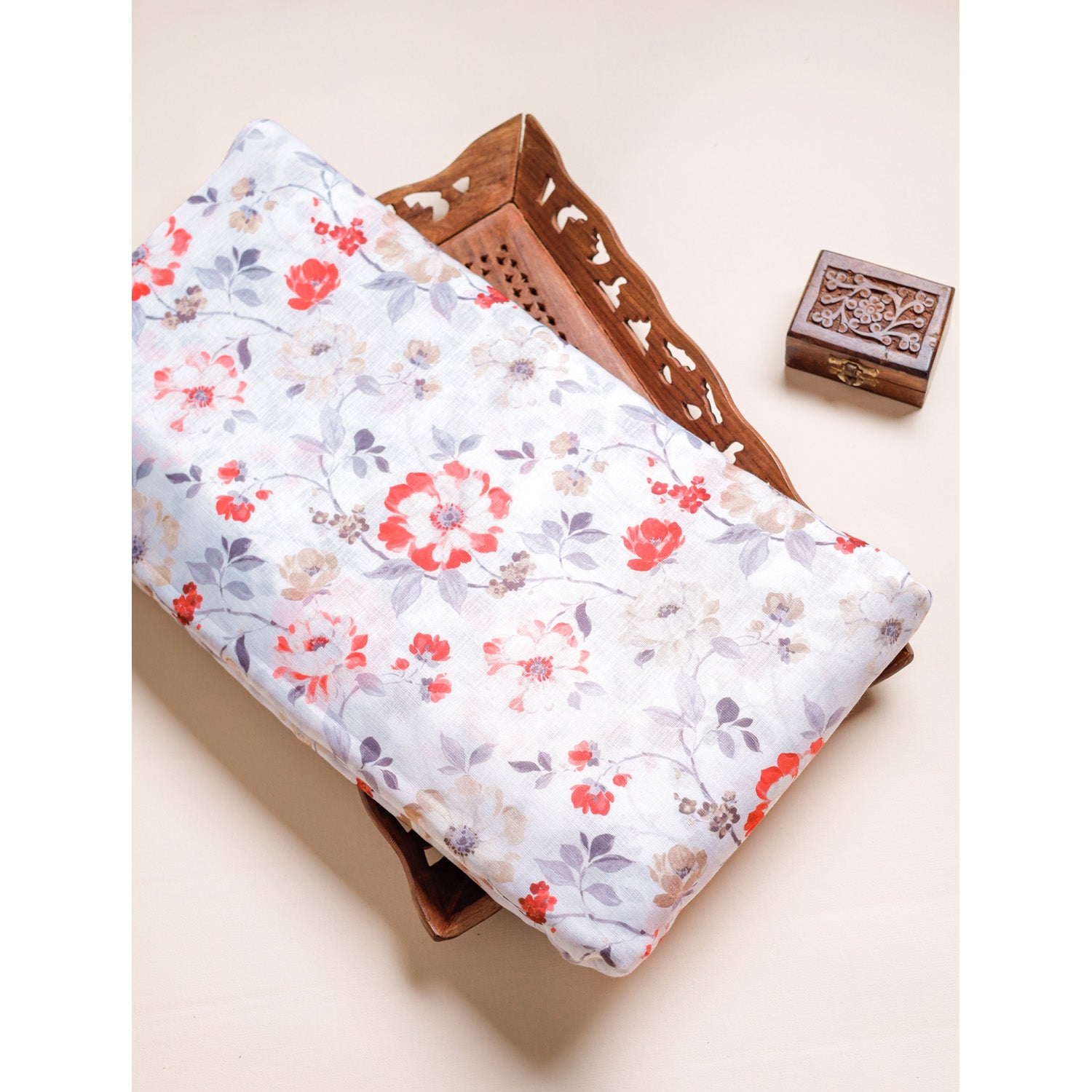 COTTON LINEN PRINTED FABRIC