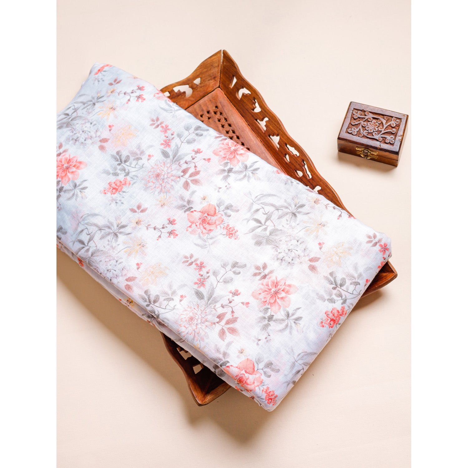 COTTON LINEN PRINTED FABRIC