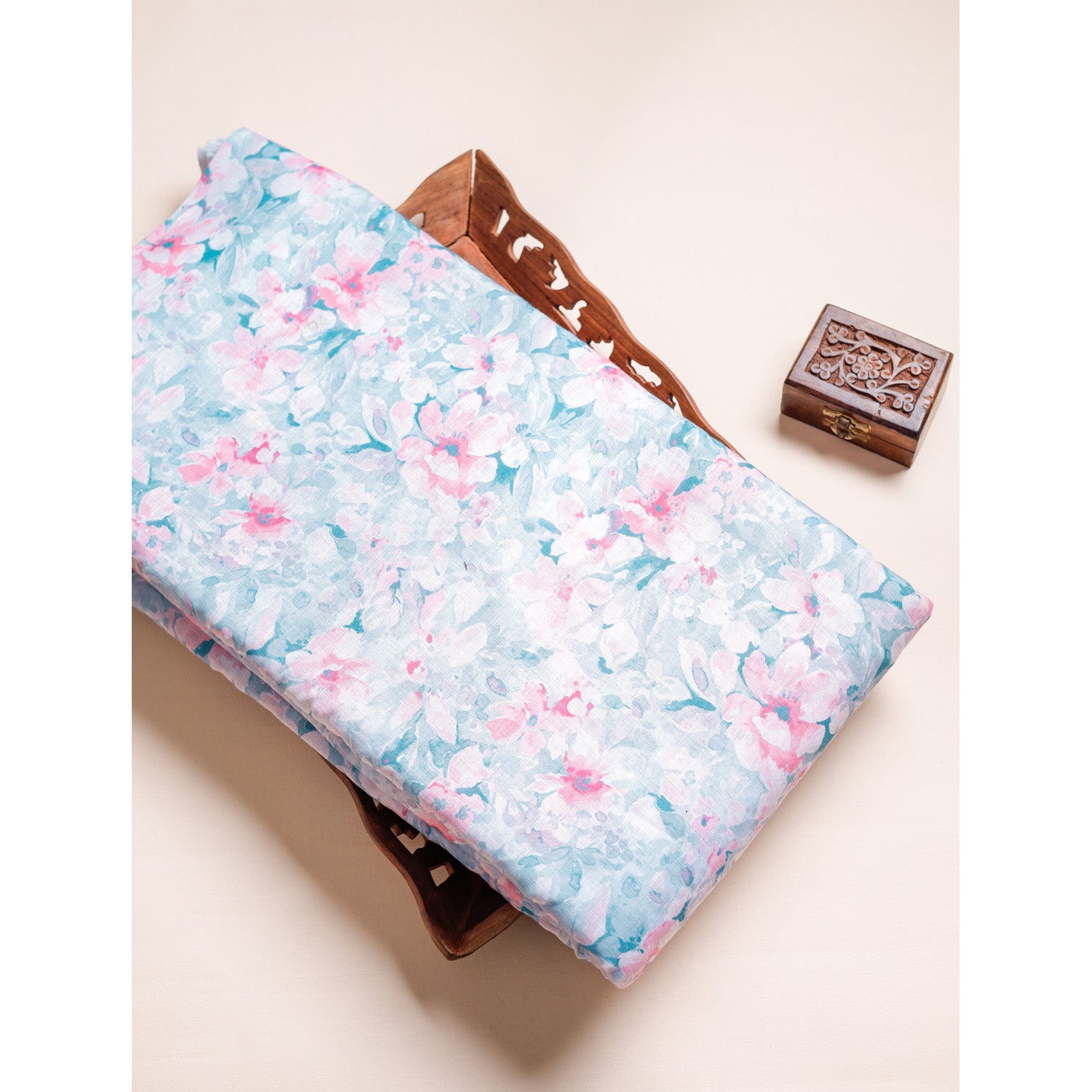 COTTON LINEN PRINTED FABRIC