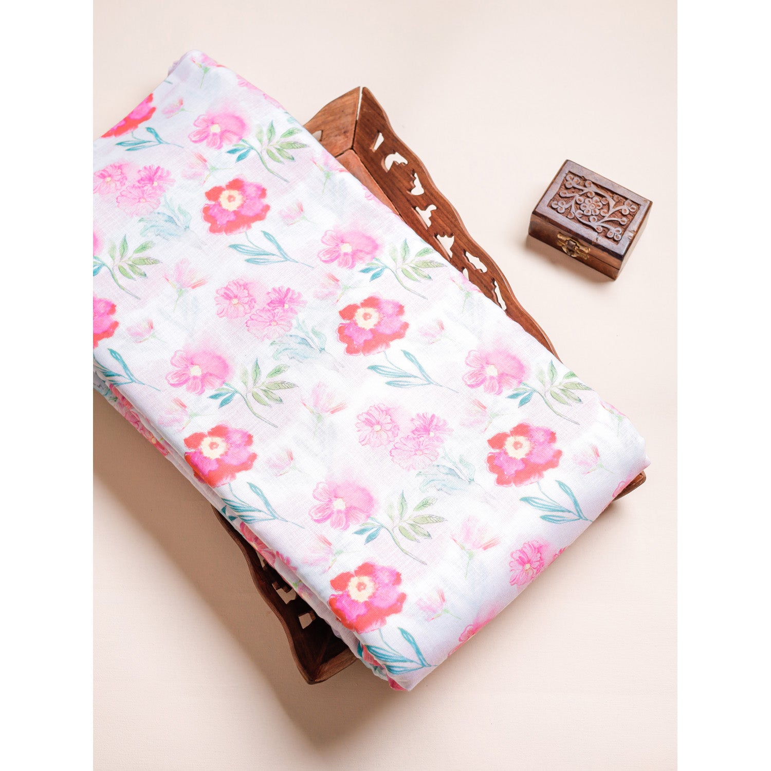 COTTON LINEN PRINTED FABRIC