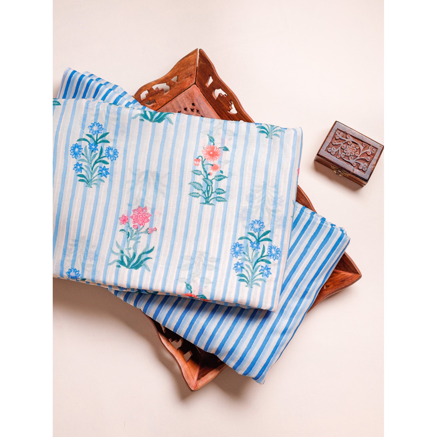 SOFT CHANDERI SILK PRINTED FABRICS