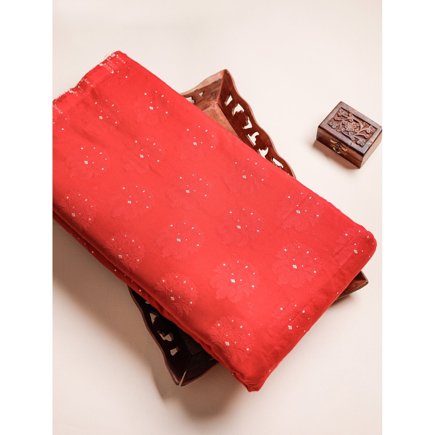 COTTON JACQUARD WOVEN FABRIC