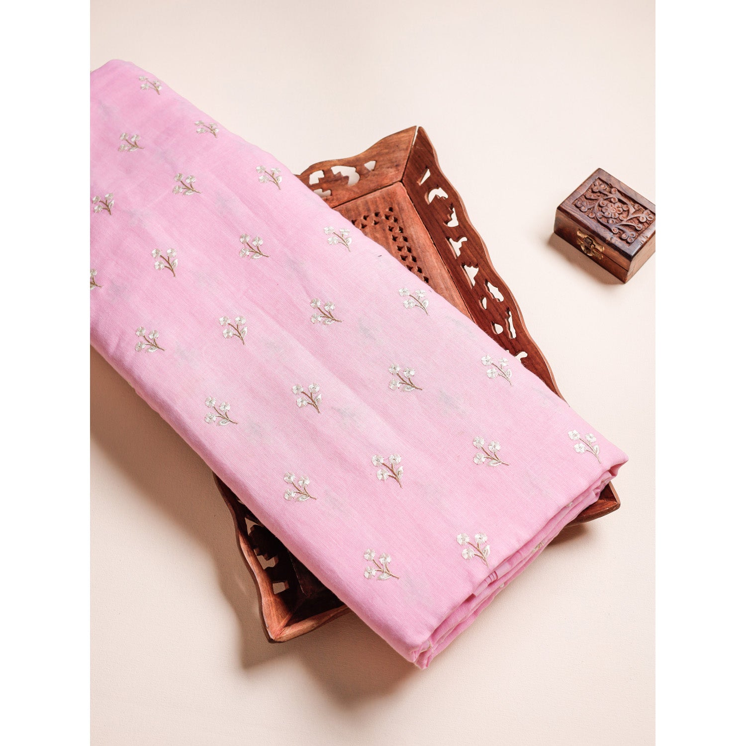 LINEN EMBROIDERED FABRIC