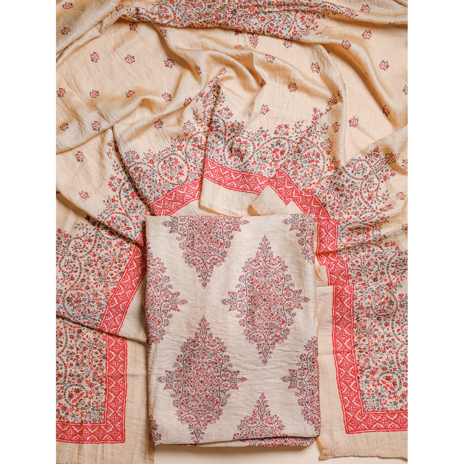 MOGRA CHANDERI 2 PIECE SET