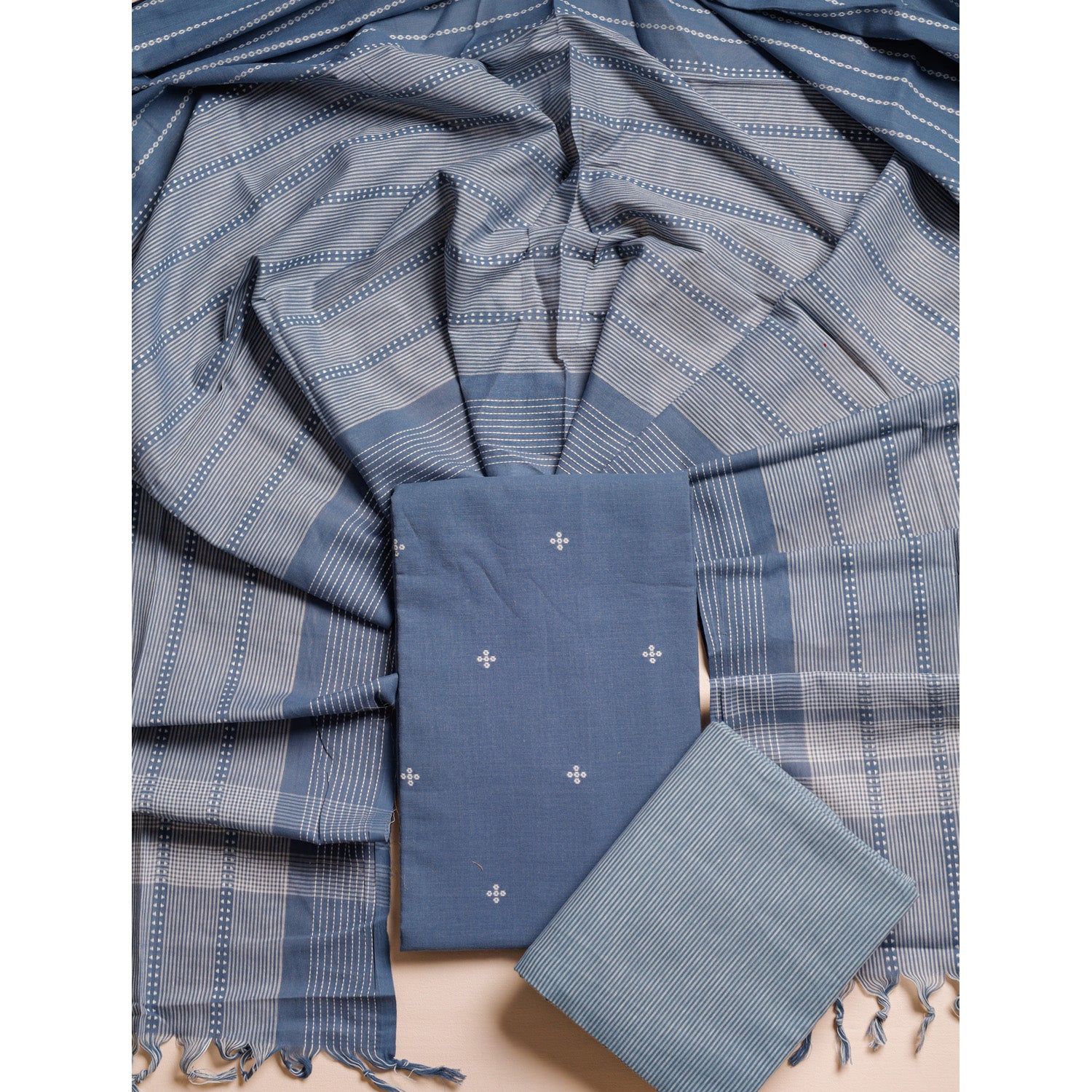 COTTON HANDLOOM SUIT SET