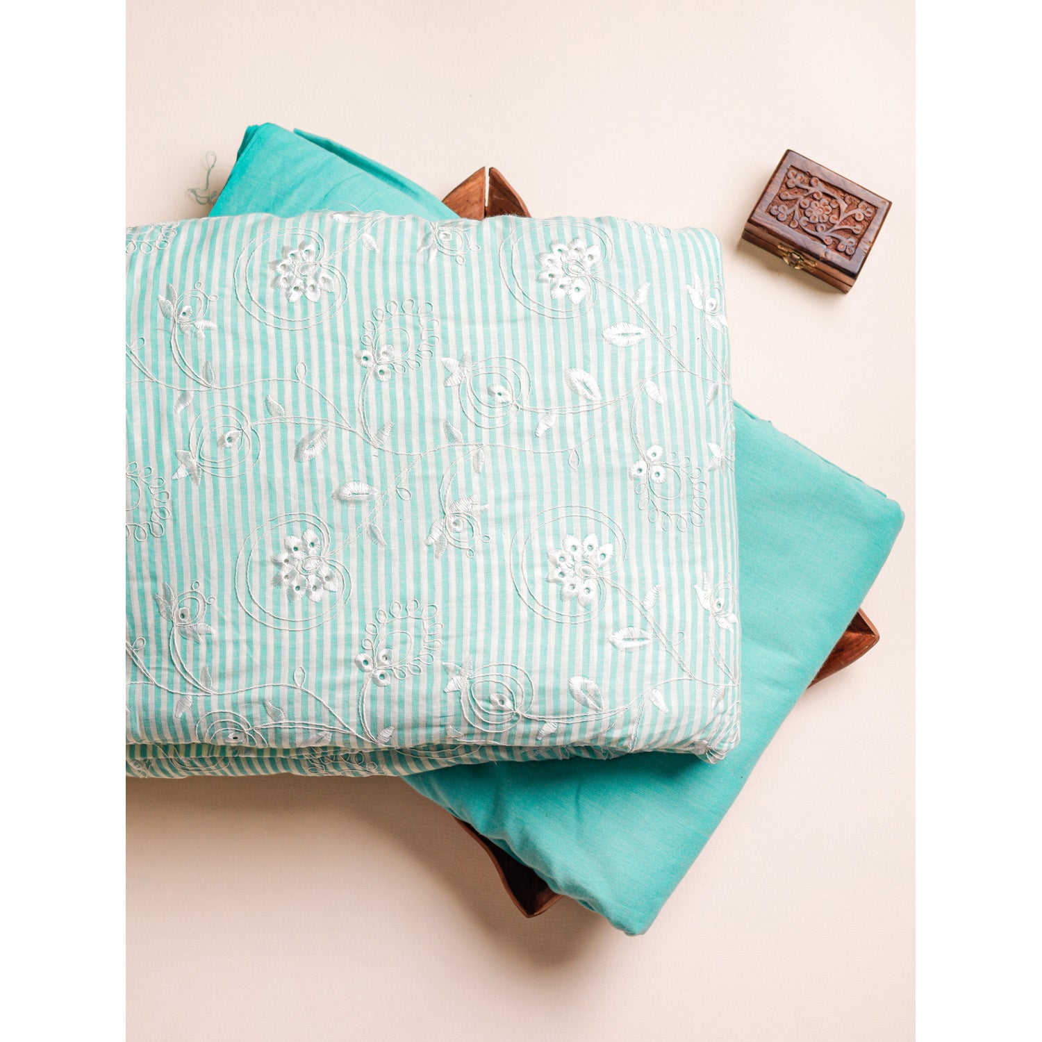 COTTON EMBROIDERED & PLAIN FABRICS