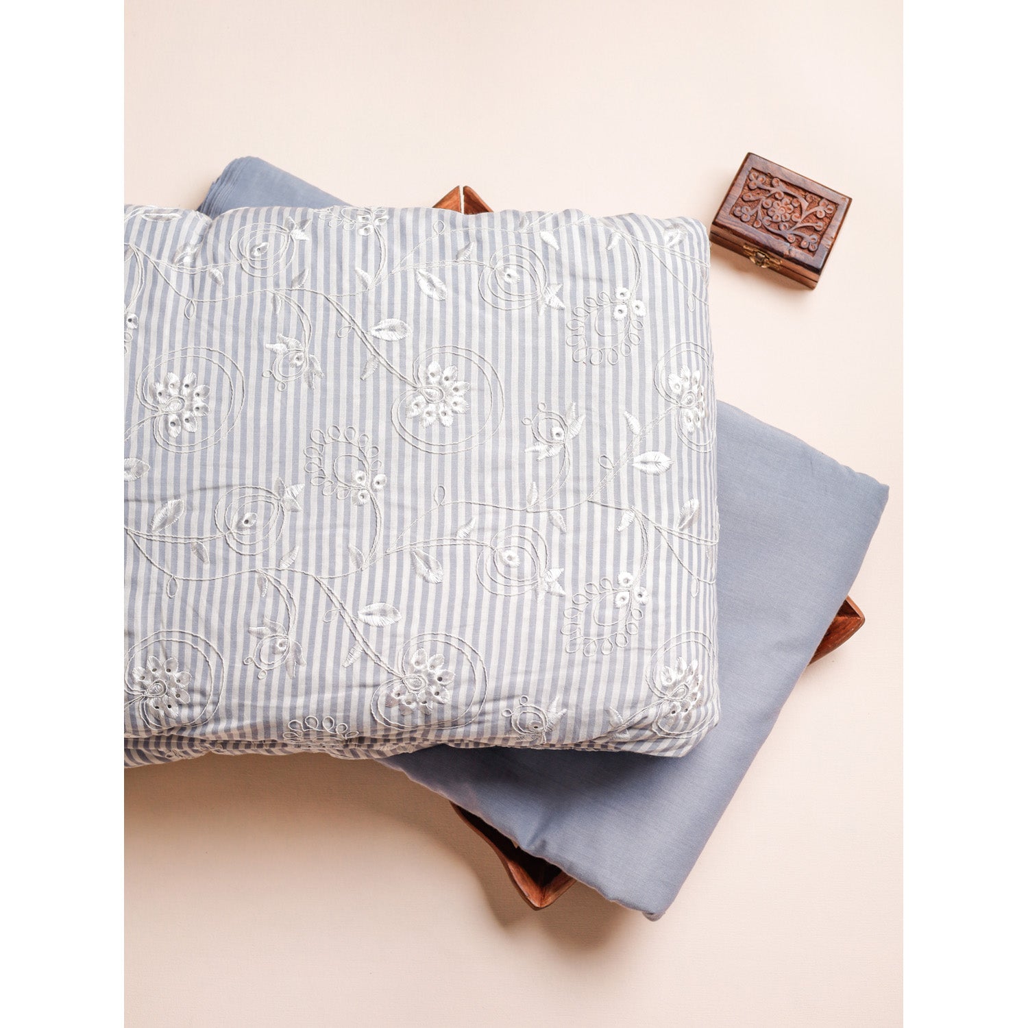 COTTON EMBROIDERED & PLAIN FABRICS