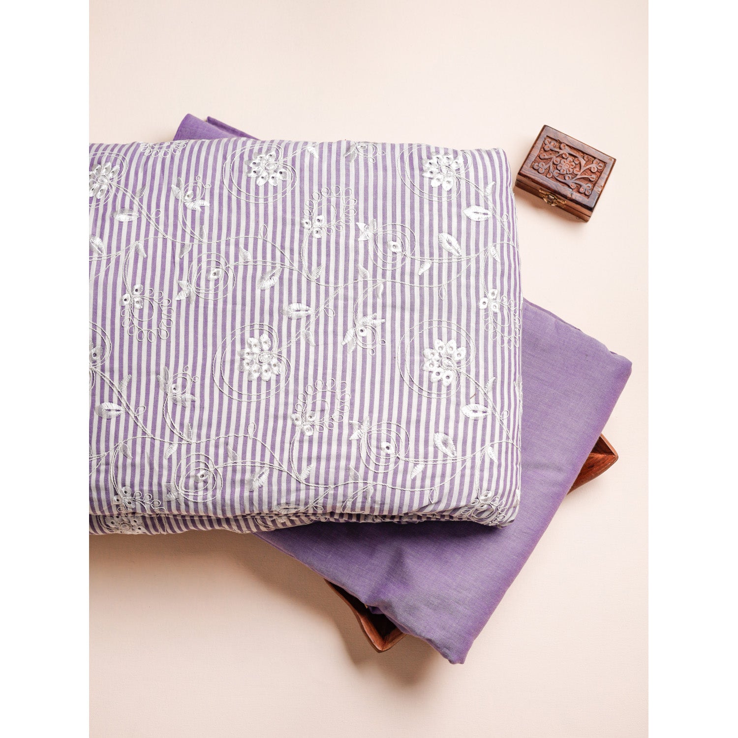 COTTON EMBROIDERED & PLAIN FABRICS